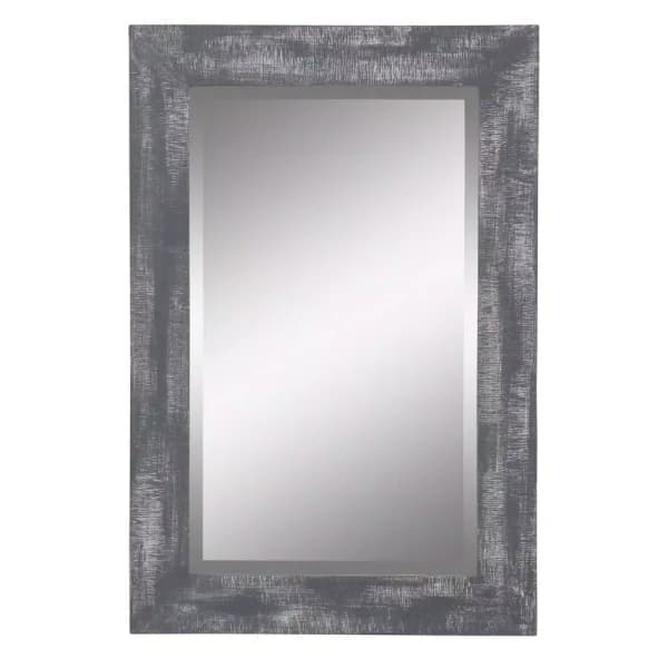 Aspire Home Accents Pueblo Beveled Glass Wall Mirror with Solid Wood Frame, 20 in. x 30 in.