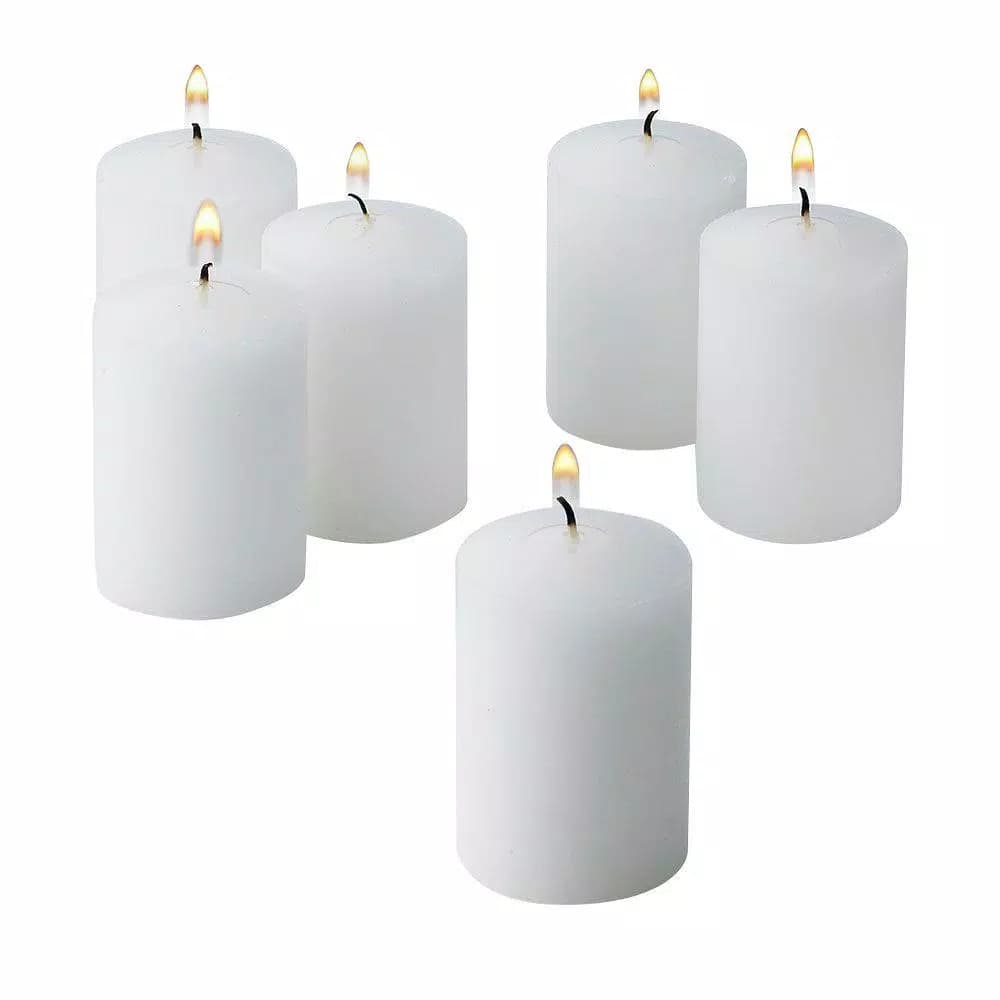 Light In The Dark White Unscented Votive Candles, 15-Hour Burn Time, 36 Pack