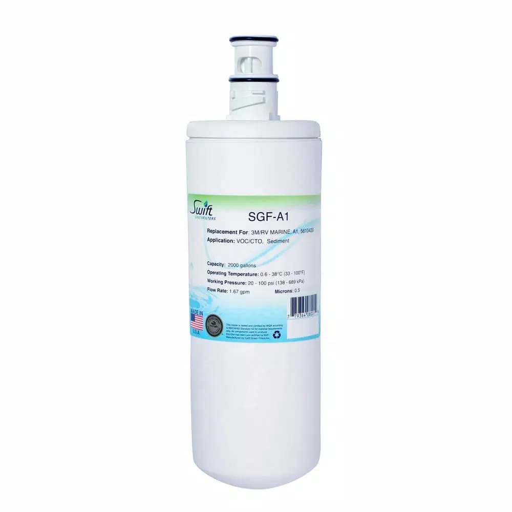 Swift Green Filters SGF-A1 Replacement Under Sink Water Filter Cartridge Compatible with 3M A1 5610429