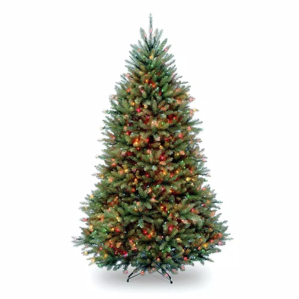 National Tree Company 7.5 ft. Dunhill Fir Pre-Lit Artificial Christmas Tree with 750 Multi-Color Lights