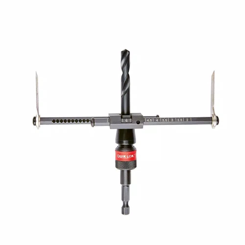 Milwaukee 2 in. to 7 in. Adjustable Hole Saw Cutter with QUIK-LOK Arbor