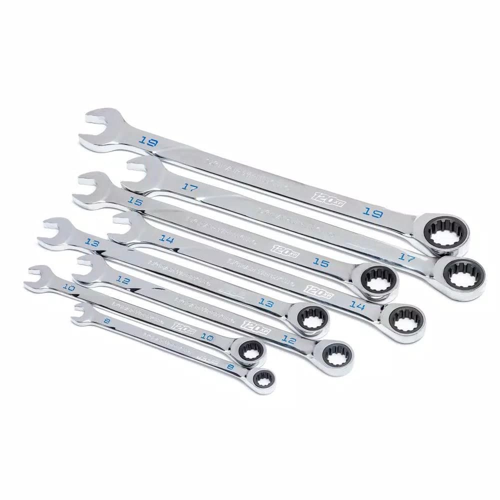 GearWrench 120XP Metric Ratcheting Wrench Set, 8-Piece