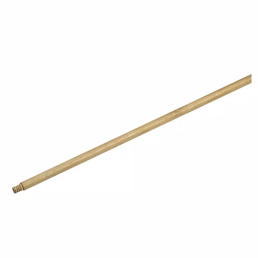 Carlisle Flo-Pac 60 in. Wood Threaded Handle, Brown (12-Pack)