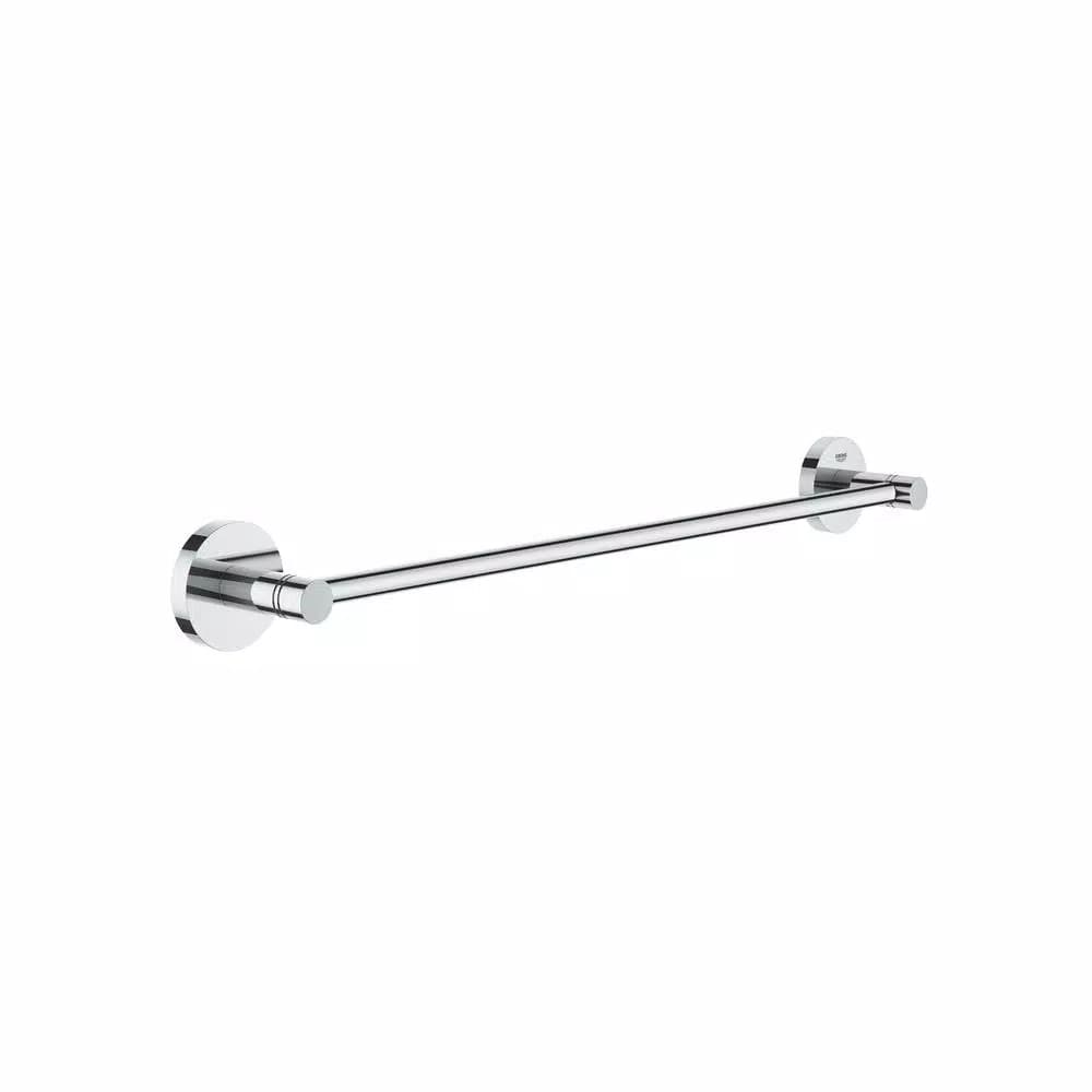 GROHE Essentials 18 in. Single Towel Bar in Starlight Chrome