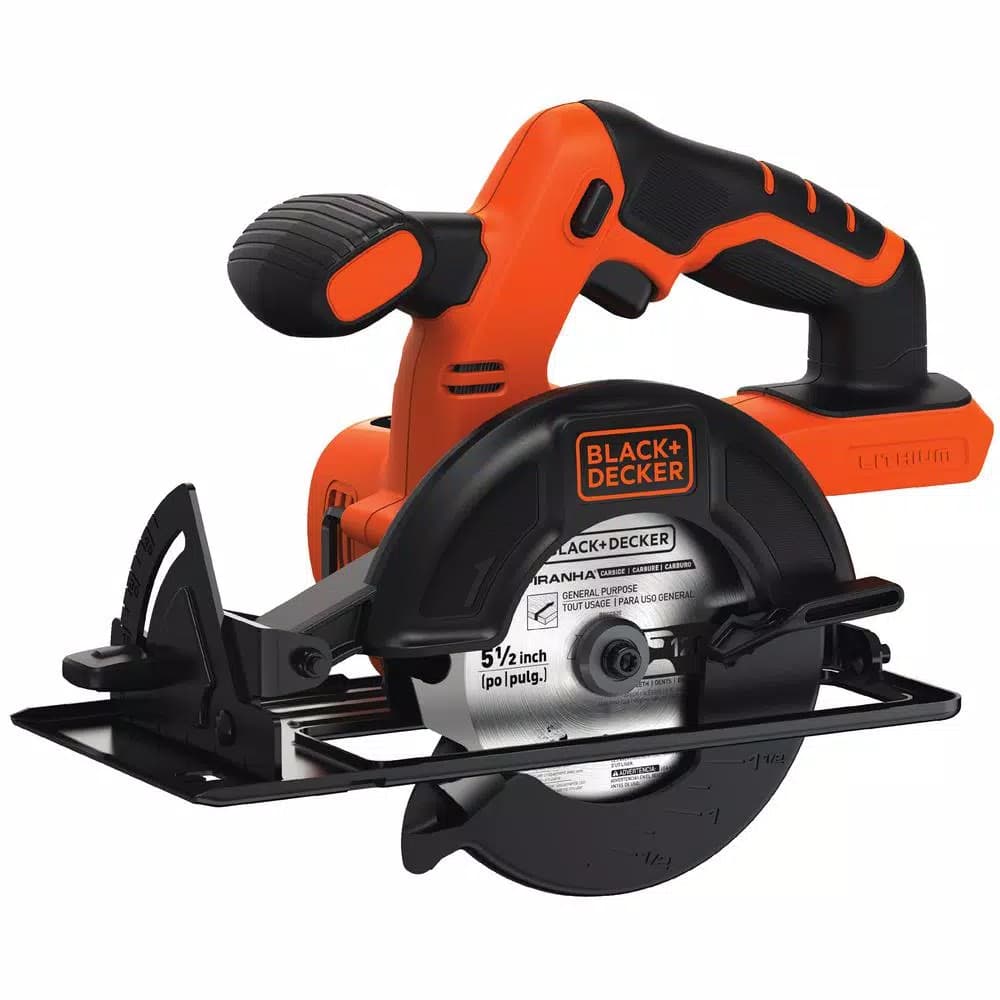 BLACK+DECKER BLACK & DECKER 20V MAX Lithium-Ion Cordless 5-1/2 in. Circular Saw (Tool Only)