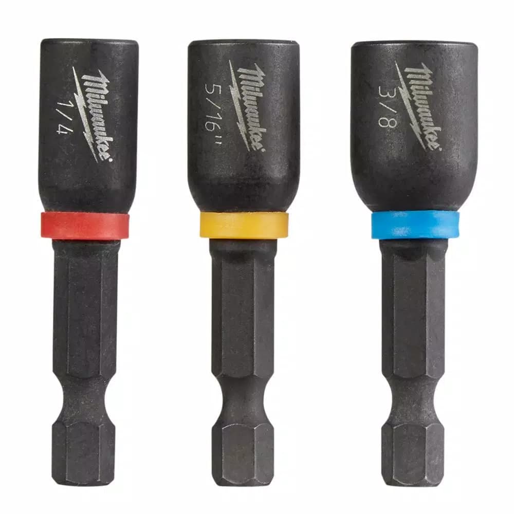 Milwaukee SHOCKWAVE Impact Duty Magnetic Nut Driver Set, 3-Piece, 1-7/8 in.