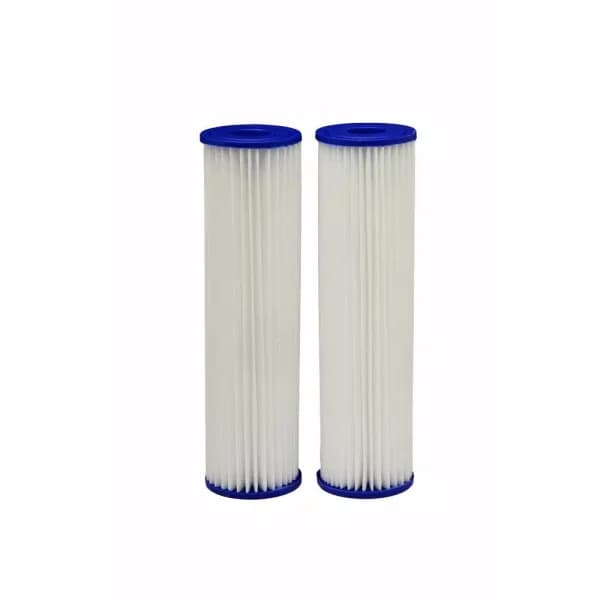EcoPure Universal Fit Pleated Whole House Water Filter 2-Pack, 30 Micron