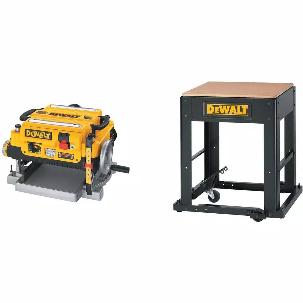 DEWALT 13 in. Corded Planer with Bonus Stand, 15 Amp, 20,000 RPM