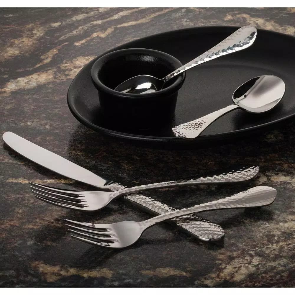 Utica Cutlery Co. Utica Cutlery Company Ironstone 20-Piece Stainless Steel Flatware Set, Service for 4