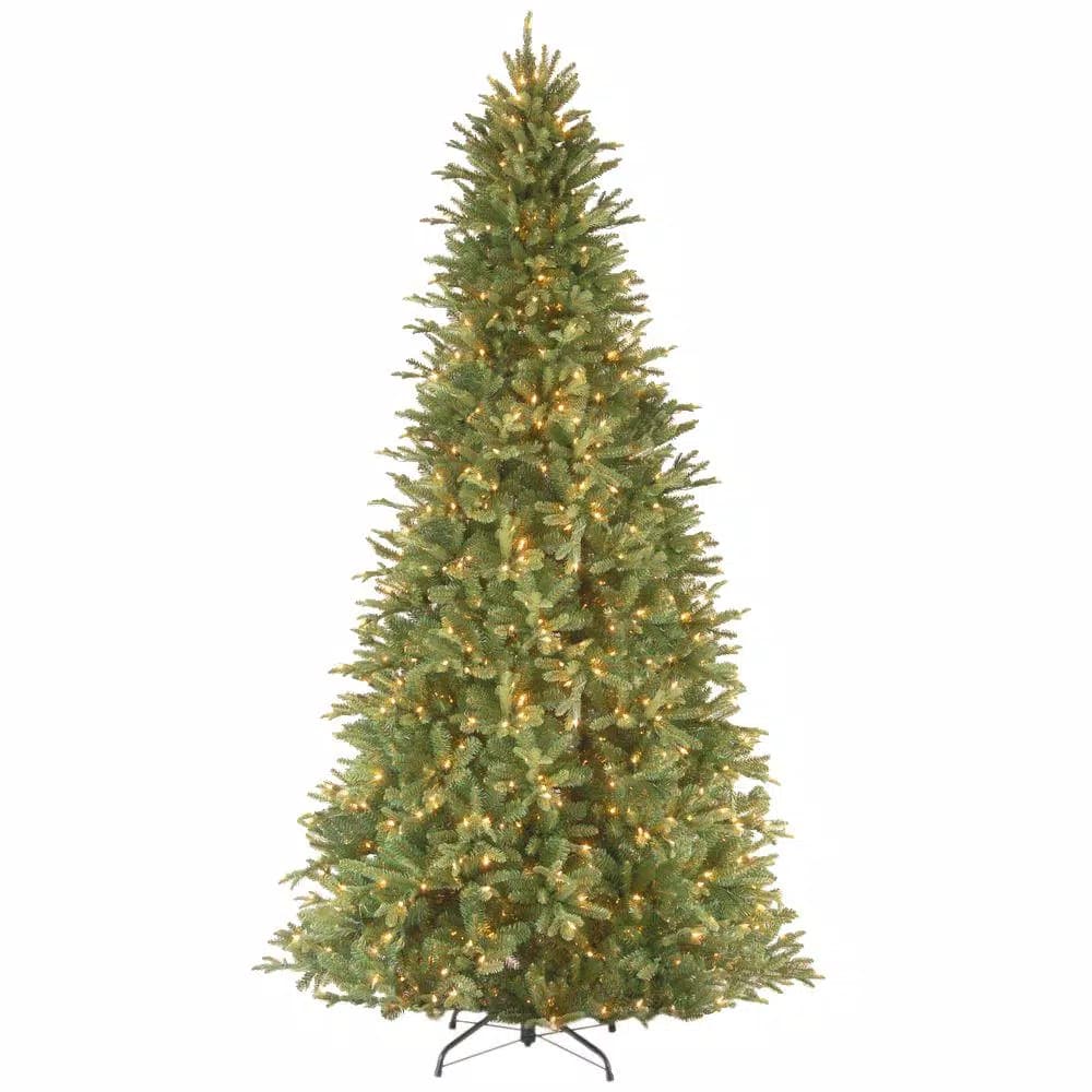 National Tree Company 12 ft. Tiffany Fir Slim Artificial Christmas Tree with 1200 Clear Lights