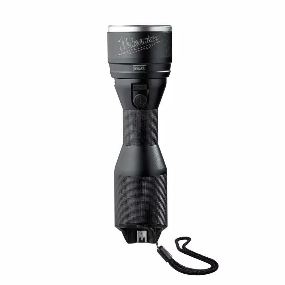 Milwaukee M12 12V Lithium-Ion Cordless LED High Performance Metal Flashlight, 800 Lumens