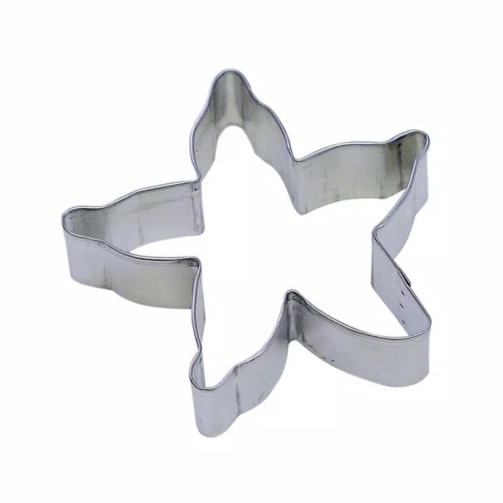 CybrTrayd-R&M 12-Piece Starfish Cookie Cutter Set, Heavy-Duty Tinplated Steel with Recipes