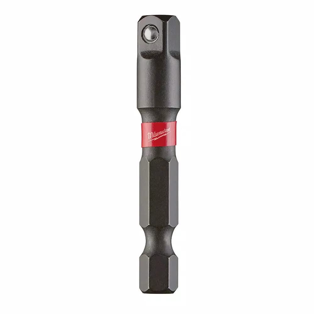 Milwaukee SHOCKWAVE 1/4 in. Impact Duty Socket Adapter, Hex Shank