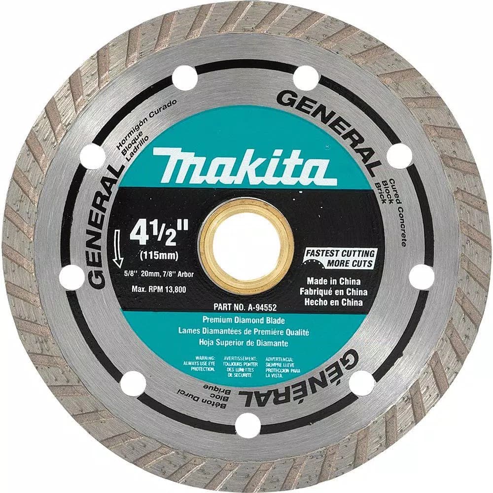 Makita 4-1/2 in. Turbo Rim General Purpose Diamond Blade