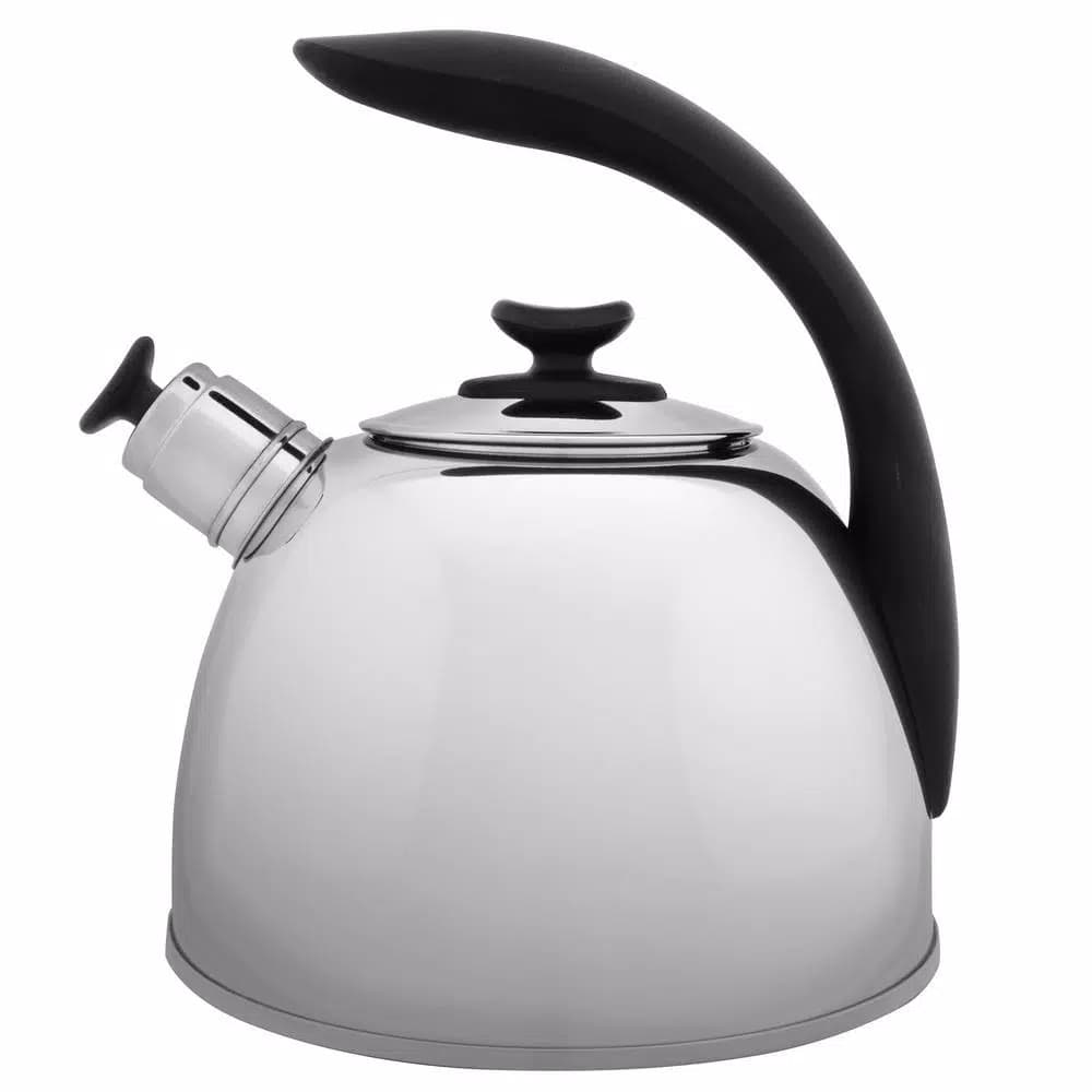 BergHOFF Essentials 10-Cup Stainless Steel Whistling Tea Kettle with Ergonomic Handle