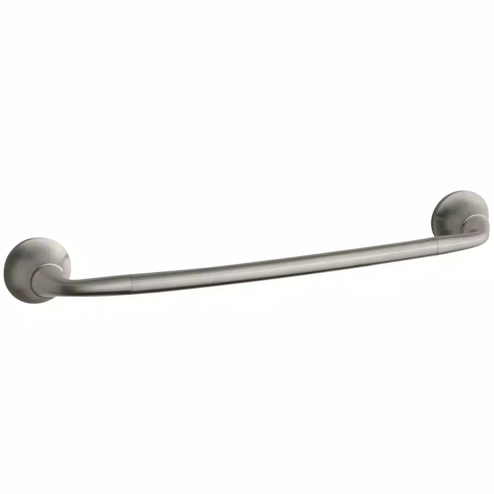 KOHLER Forte 18 in. Sculpted Single Towel Bar, Vibrant Brushed Nickel