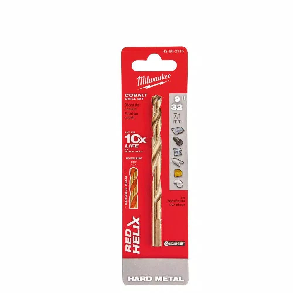 Milwaukee Red Helix 9/32 in. Cobalt Twist Drill Bit