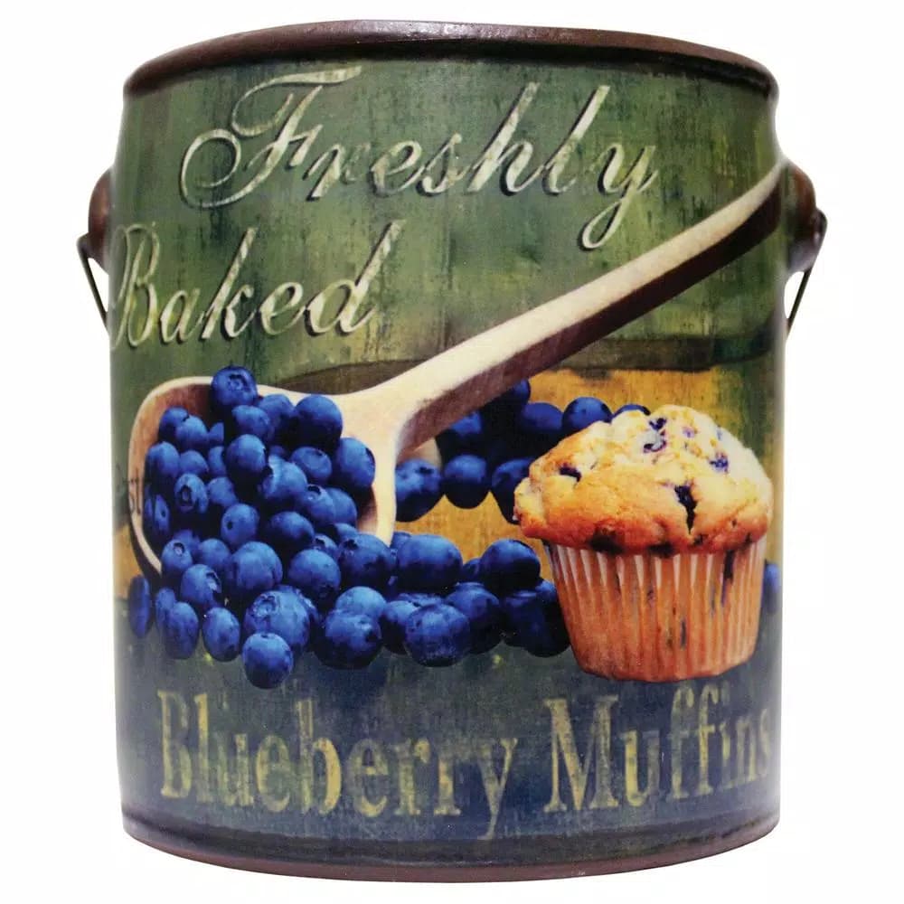 Unbranded Farm Fresh Blueberry Muffins Scented Ceramic Candle, 20oz