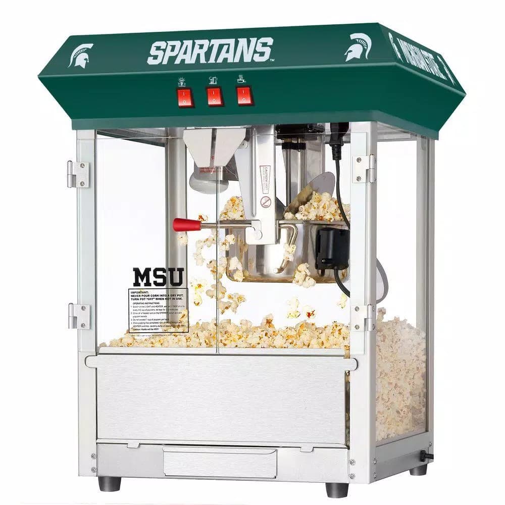 Great Northern Popcorn Michigan State University Spartans 8 oz. Popcorn Machine