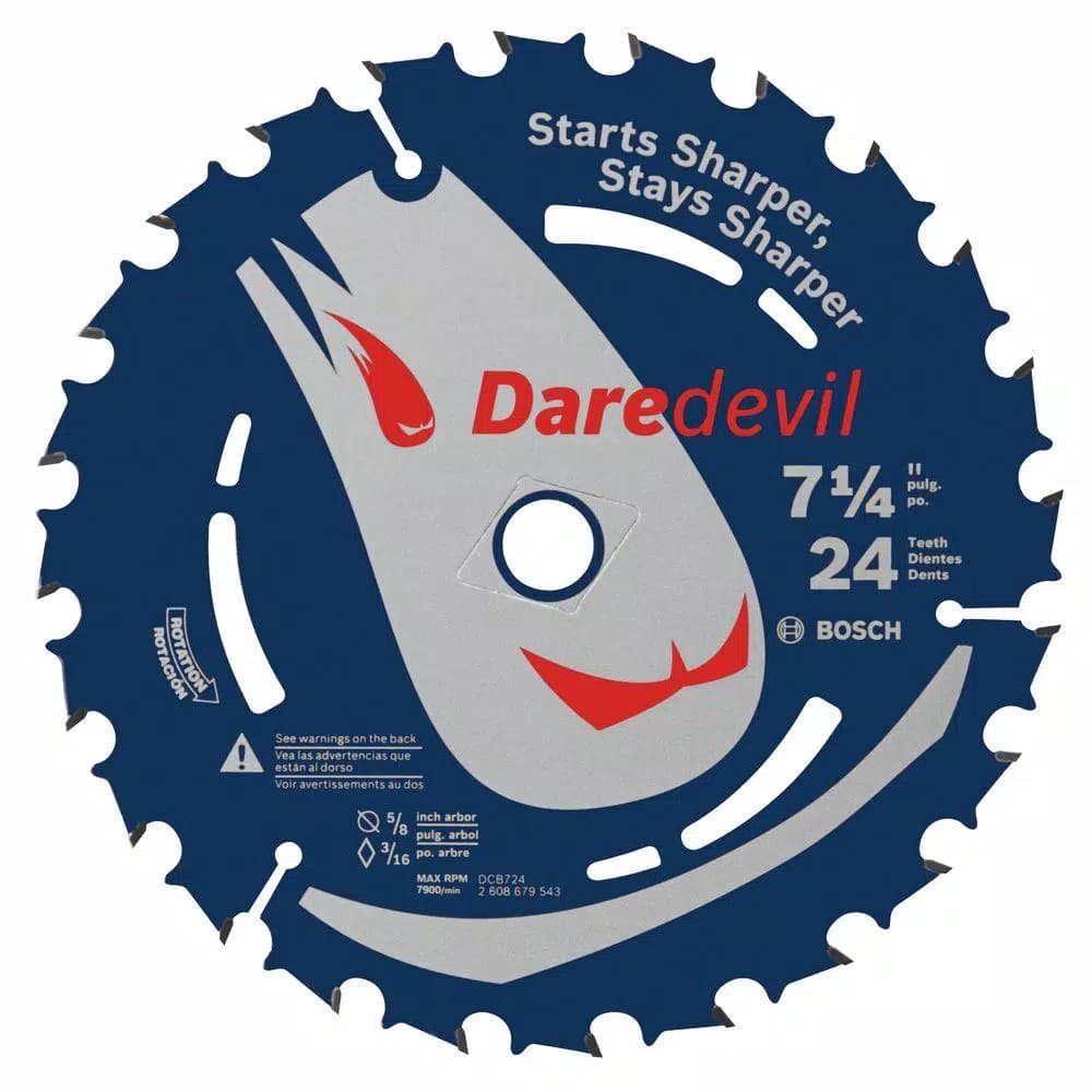 Bosch Daredevil 7-1/4 in. 24-Tooth Circular Saw Blade