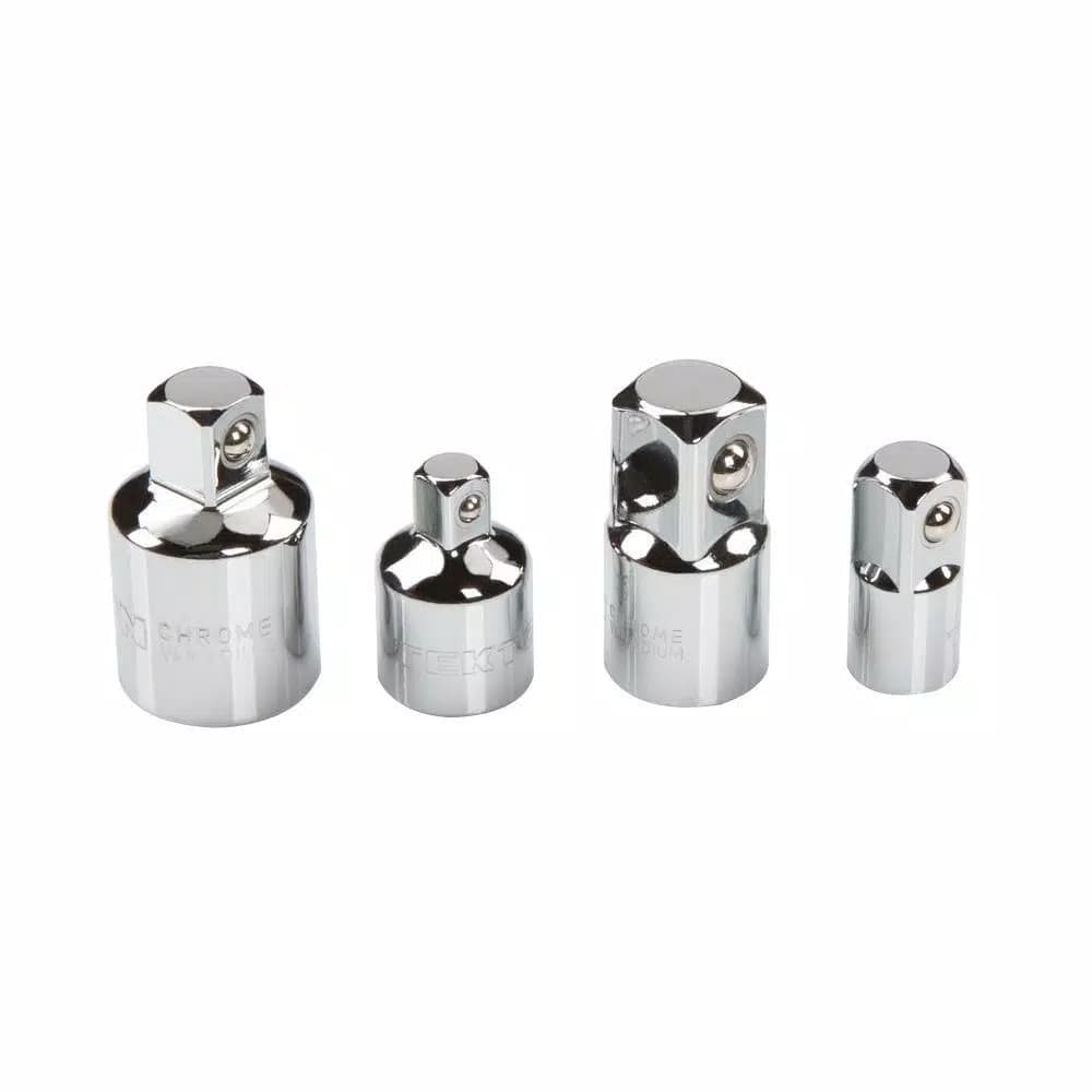 TEKTON 4-Piece Adapter and Reducer Set, Chrome Vanadium Steel Socket Adapters