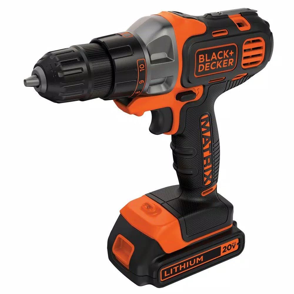 BLACK+DECKER 20V MAX Matrix Cordless Drill/Driver Kit with 1.5Ah Battery and Charger