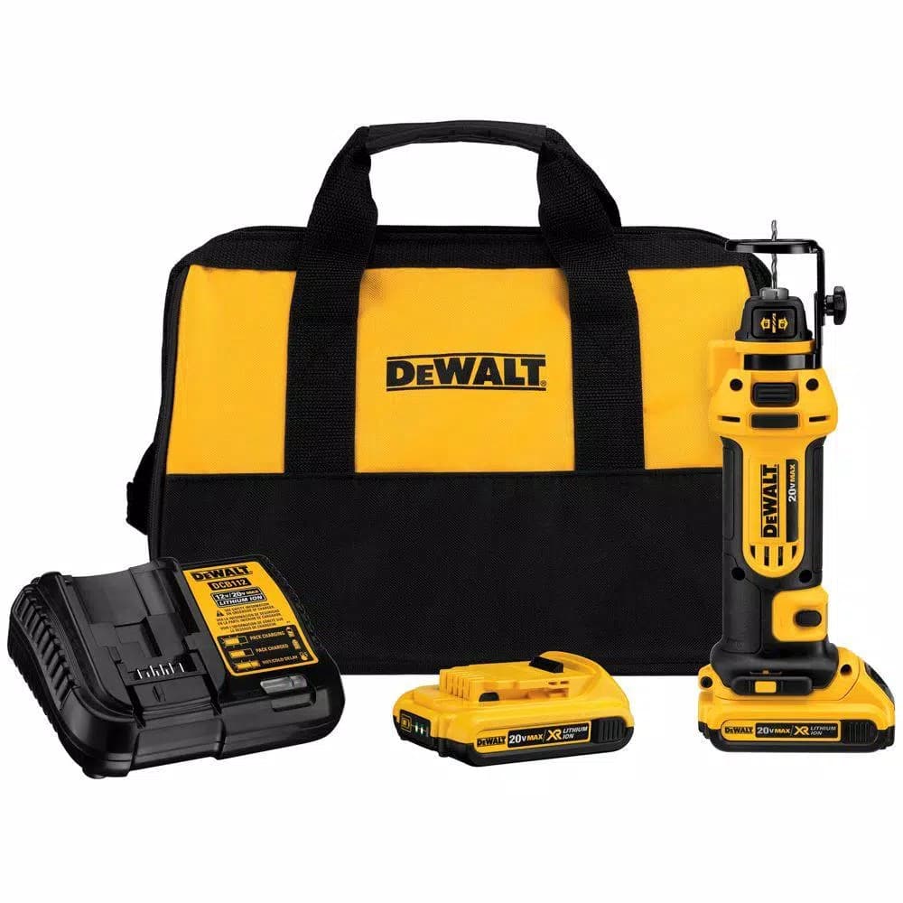 DEWALT 20V MAX Cordless Drywall Cut-Out Tool Kit with (2) 2.0Ah Batteries and Charger