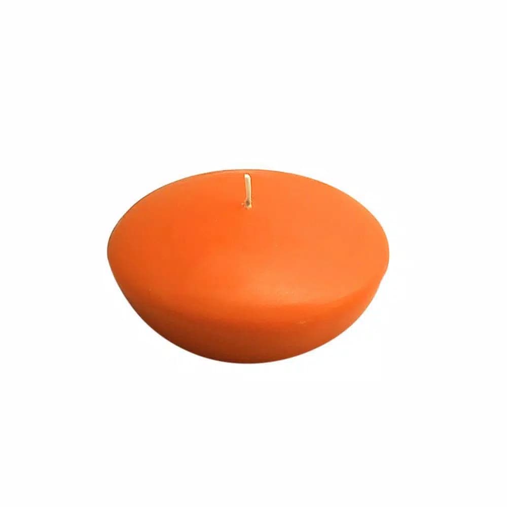 Zest Candle 3 in. Orange Floating Candles, Box of 12