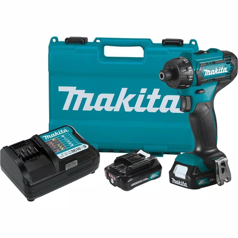 Makita 12V max CXT Cordless 1/4 in. Hex Screwdriver Kit, 2.0Ah