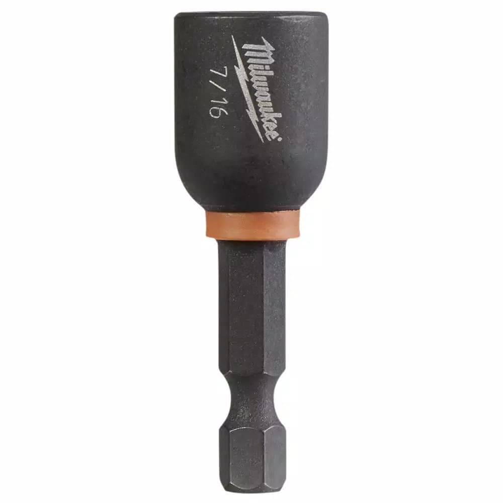 Milwaukee SHOCKWAVE 7/16 in. x 1-7/8 in. Magnetic Nut Driver, Impact Duty
