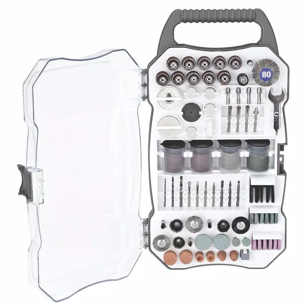 Genesis 208-Piece Universal Rotary Tool Accessory Set with Carrying Case