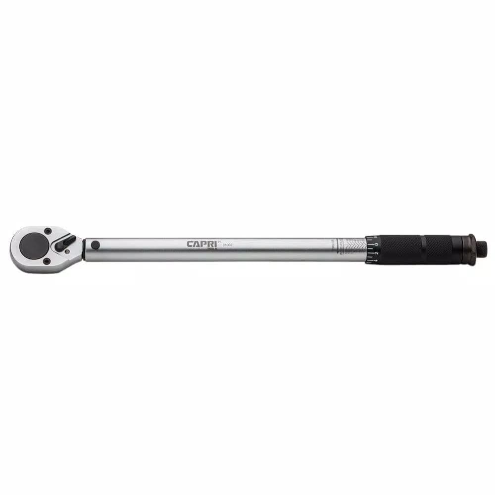 Capri Tools 1/2 in. Drive Torque Wrench, 30-150 ft. lbs., Pulse-Stop Technology