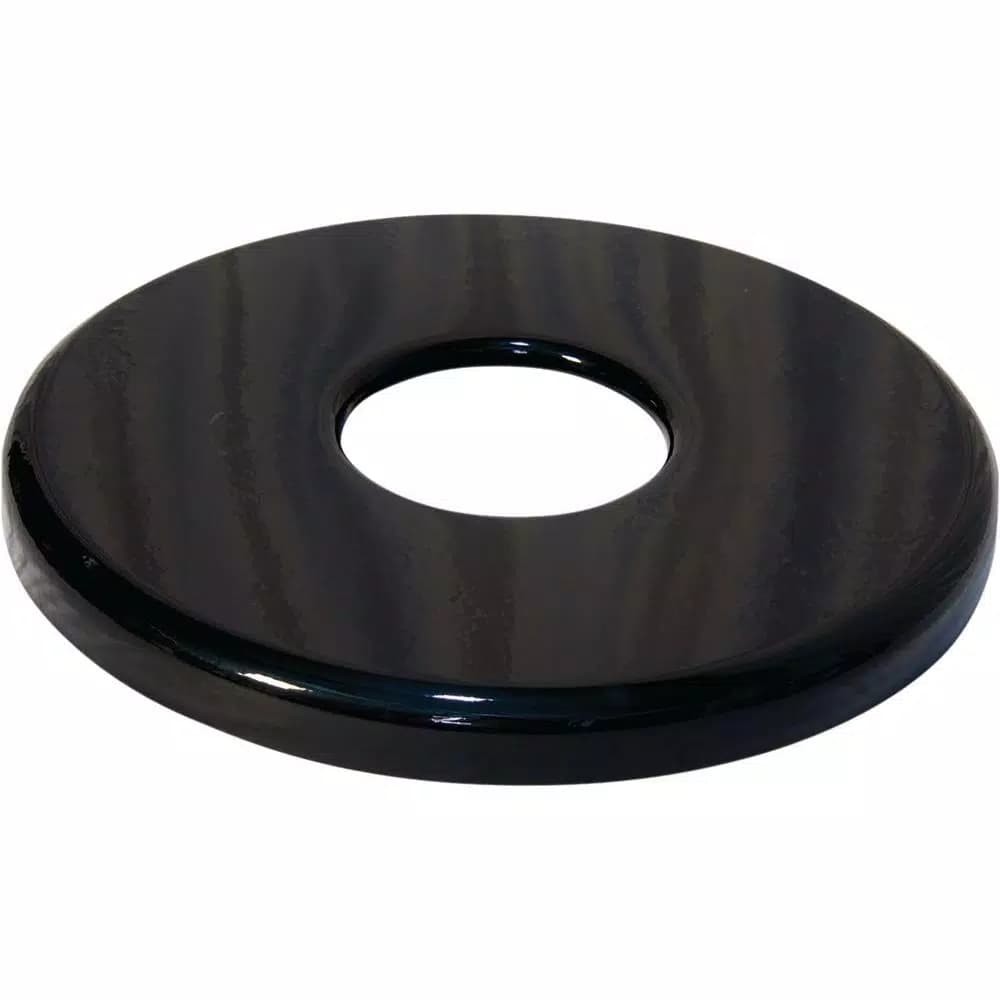 Unbranded 32 Gal. Black Powder-Coated Commercial Flat Top Trash Receptacle Lid