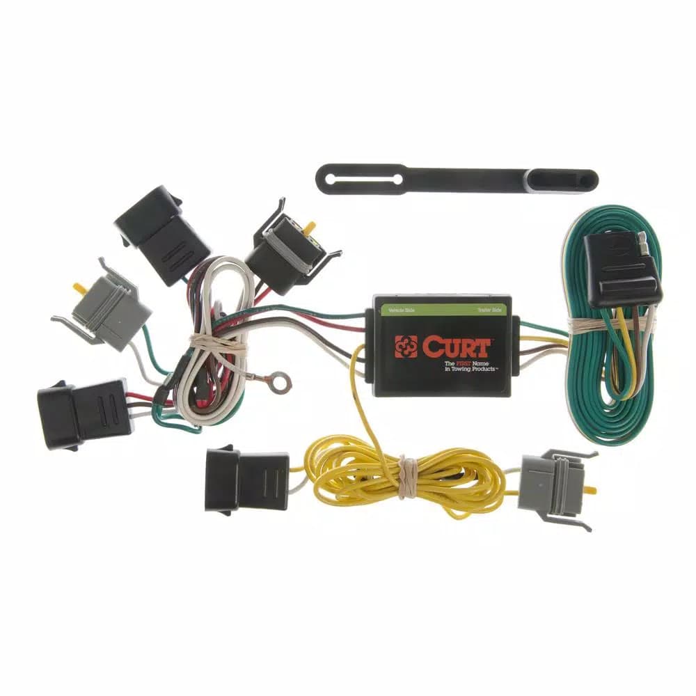 CURT Custom Vehicle-Trailer Wiring Harness, 4-Way Flat, Quick T-Connector for E-Series, Escape, Tribute, Sable