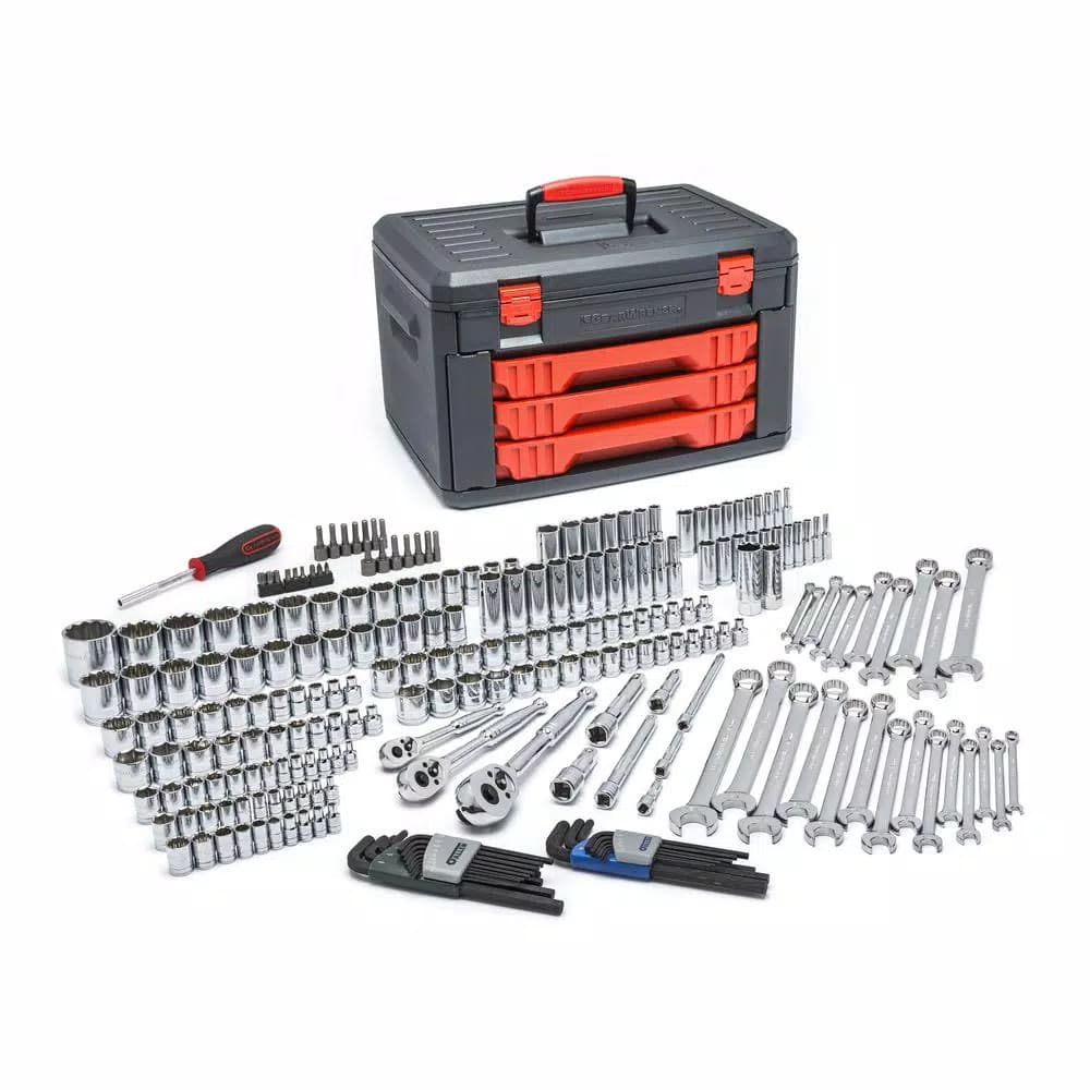 GearWrench 239-Piece Mechanics Tool Set with 3-Drawer Storage Box