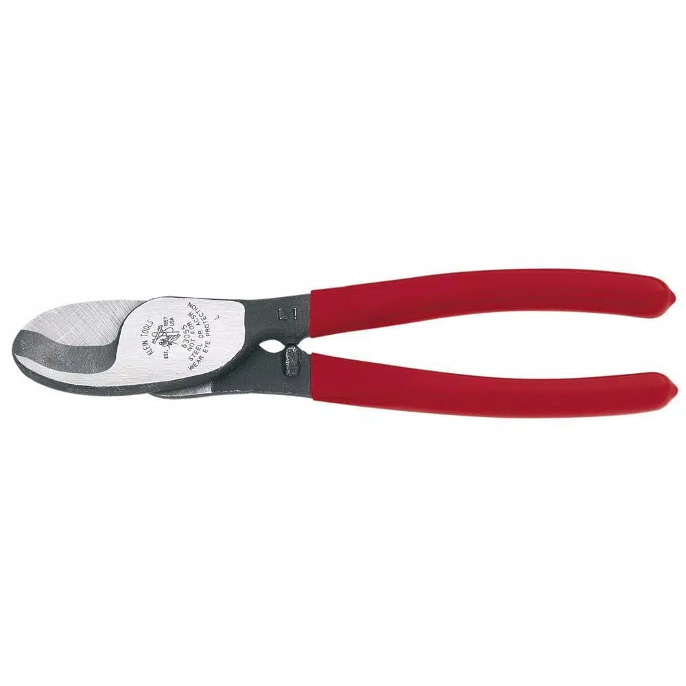 Klein Tools 8 in. Compact Cable Cutter, High-Carbon Steel Shearing Edges