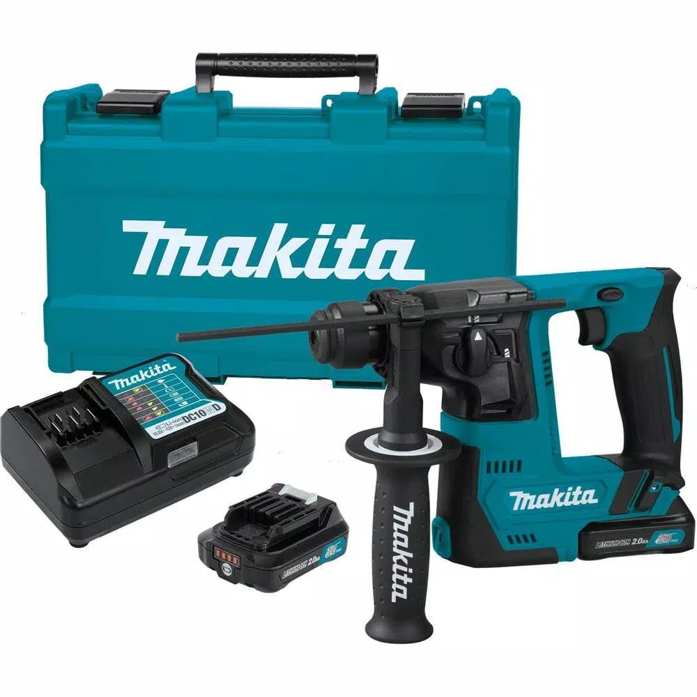 Makita 12V max CXT Cordless 9/16 in. SDS-PLUS Rotary Hammer Kit (2.0Ah)