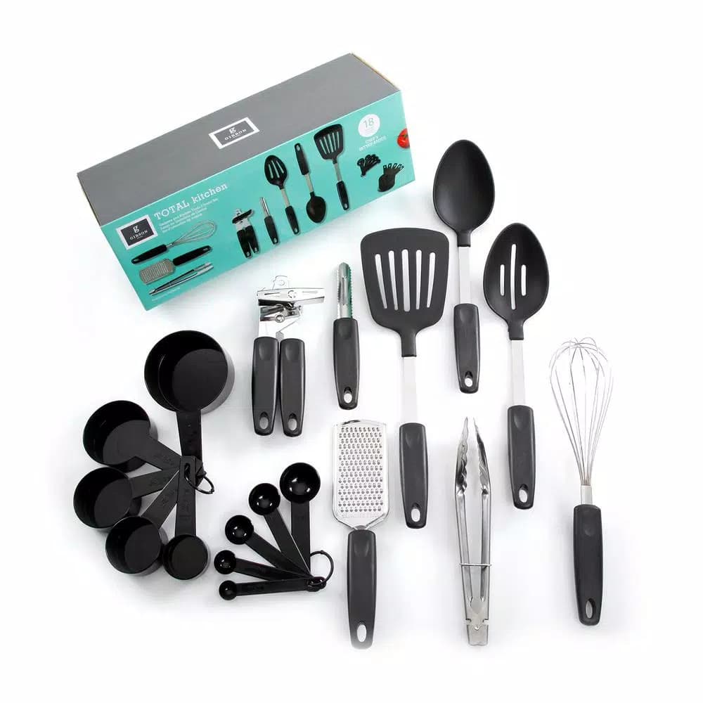 Gibson Home Total Kitchen Chefs Better Basics 18-Piece Kitchen Utensils and Gadget Combo Set