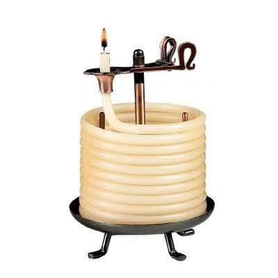 Candle by the Hour 60 Hour Beeswax Coil Candle - Adjustable Burn Time Candle