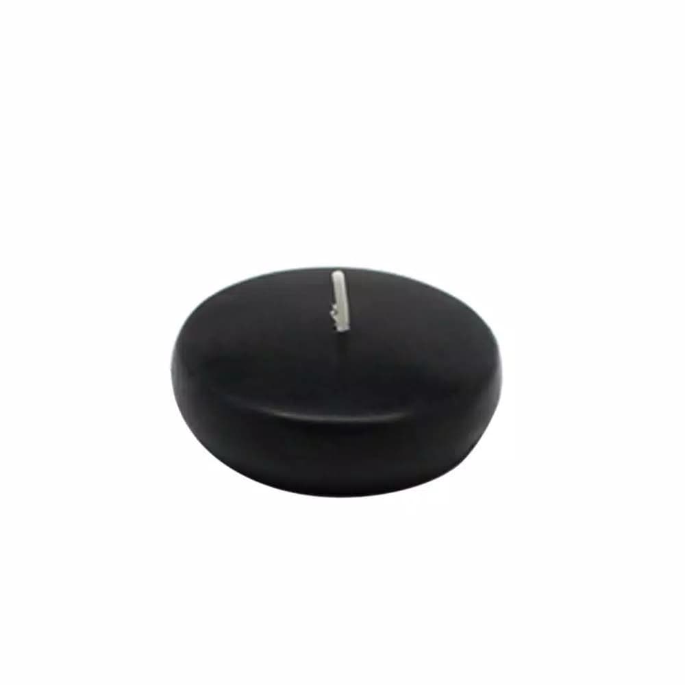 Zest Candle 2.25 in. Black Floating Candles, Box of 24