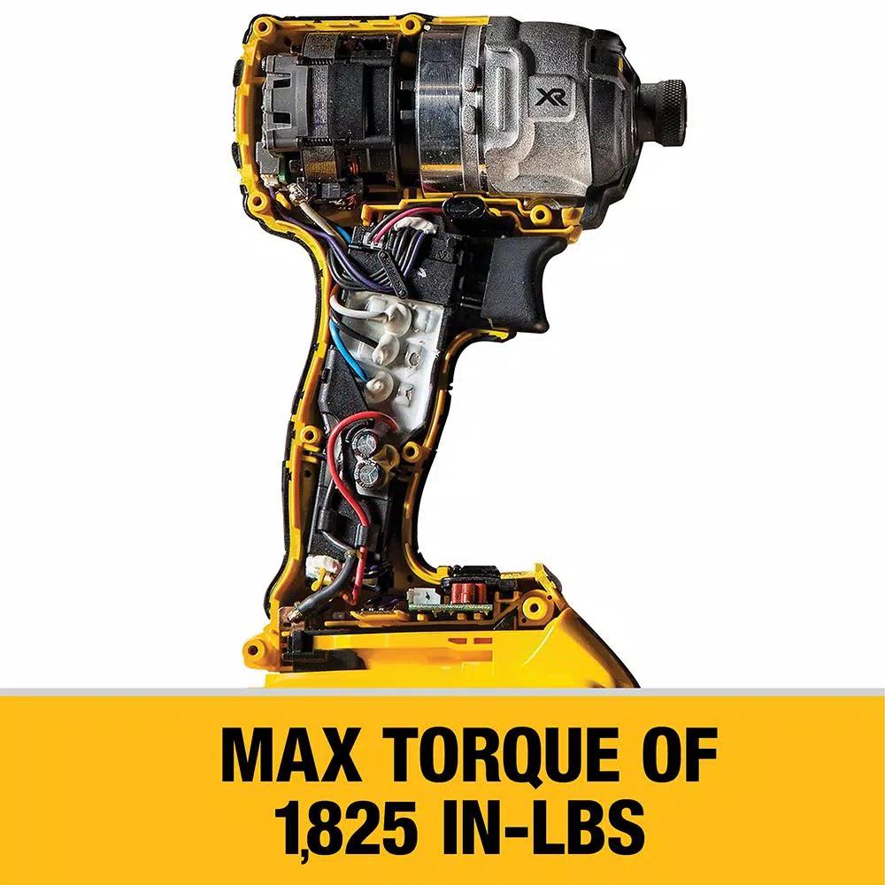 DEWALT 20V MAX XR Brushless 3-Speed 1/4 in. Impact Driver & Reciprocating Saw Combo Kit with 5.0Ah Battery