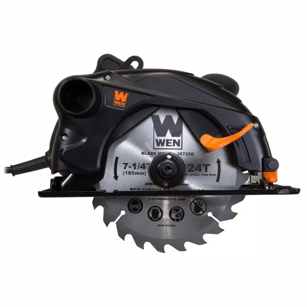 WEN 12 Amp 7-1/4 in. Sidewinder Corded Circular Saw with 2-1/2 in. Cutting Depth