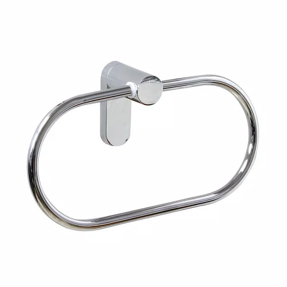 MODONA Oval Towel Ring, Polished Chrome Brass Hand Towel Holder