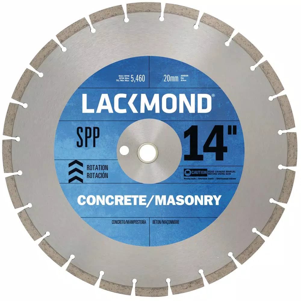 Lackmond SPP Series 14 in. Segmented Diamond Blade for Cured Concrete and Masonry
