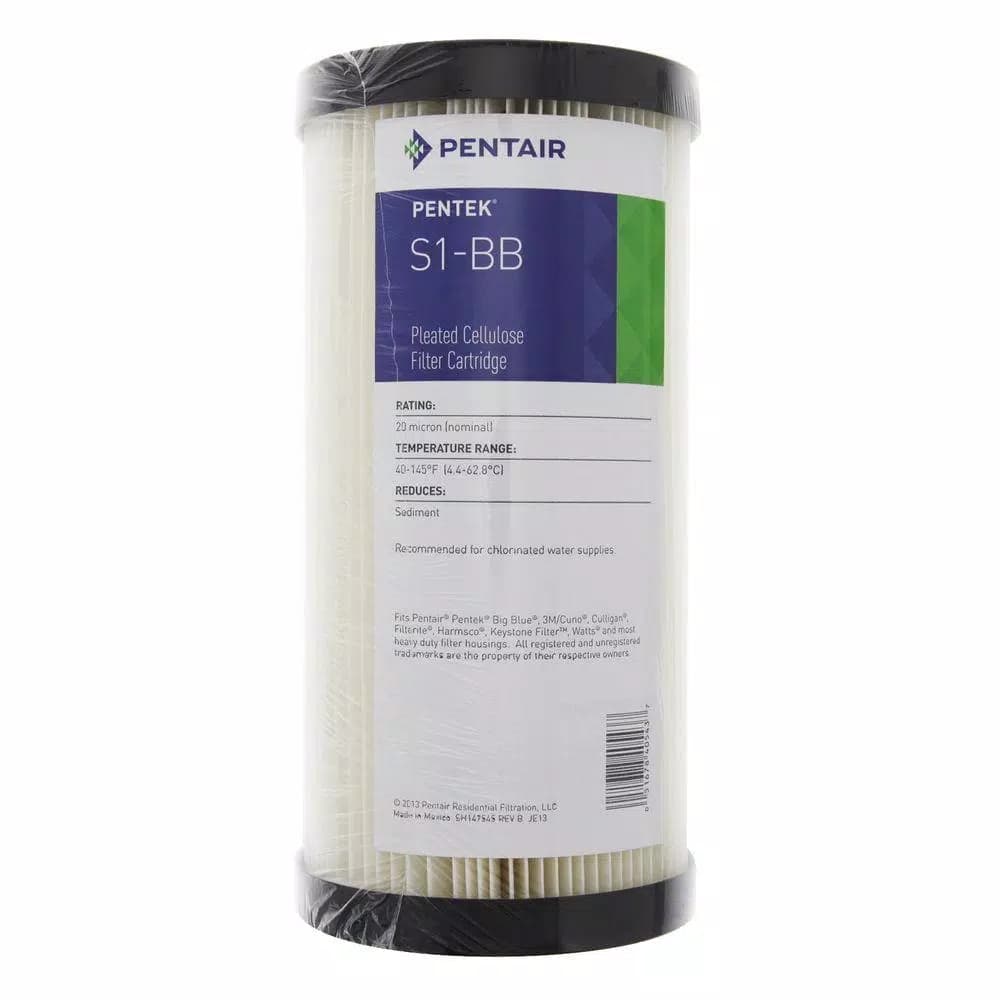 Pentek S1-BB 9-3/4 in. x 4-1/2 in. 20 Micron Sediment Water Filter Cartridge