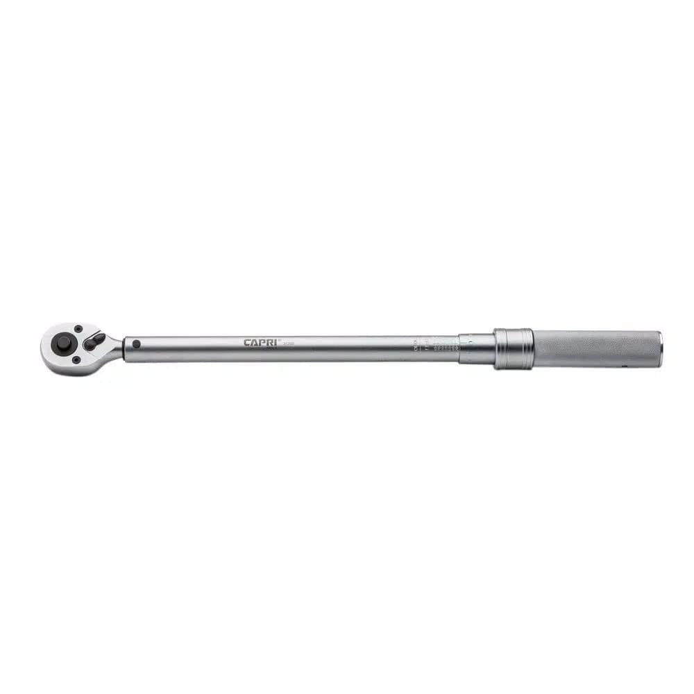 Capri Tools 1/2 in. Drive Industrial Torque Wrench, 20-150 ft. lbs. Range, Steel Construction