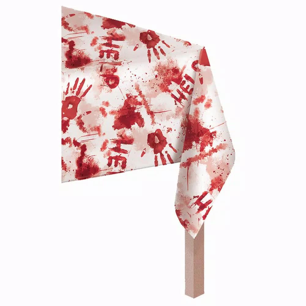Amscan Blood Splattered Halloween Rectangular Table Cover (2-Pack)