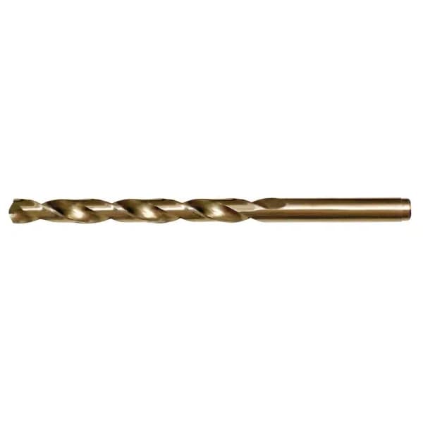 CLE-LINE Cobalt Heavy-Duty Jobber Length Twist Drill Bit Set, 5/64 in., 12-Piece
