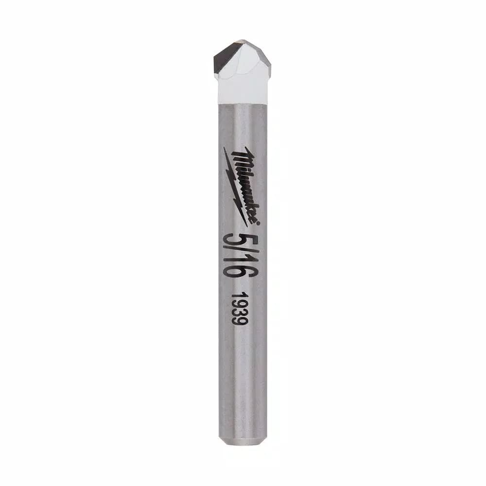 Milwaukee 5/16 in. Carbide Tipped Masonry Drill Bit for Tile, Stone, Granite, and Glass