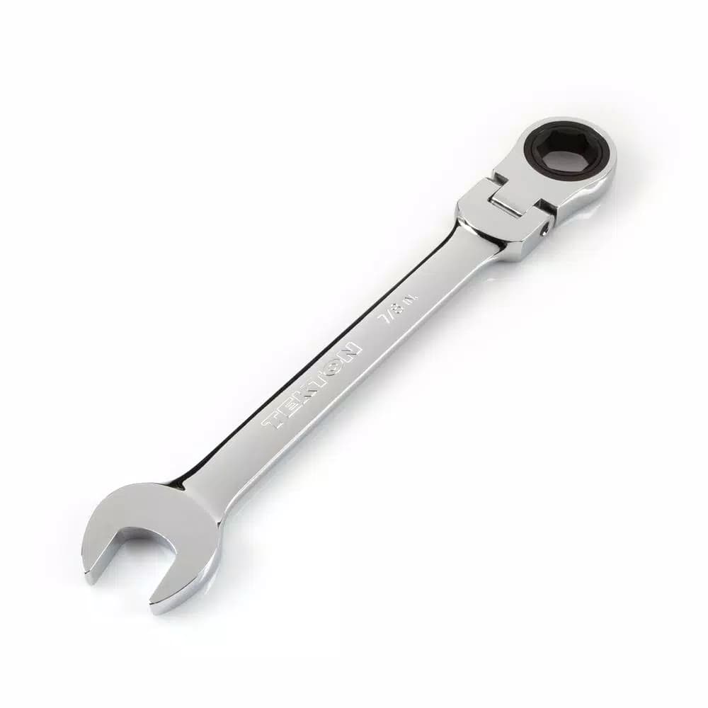 TEKTON 7/8 in. Flex-Head Ratcheting Combination Wrench, 72-Tooth, 6-Point